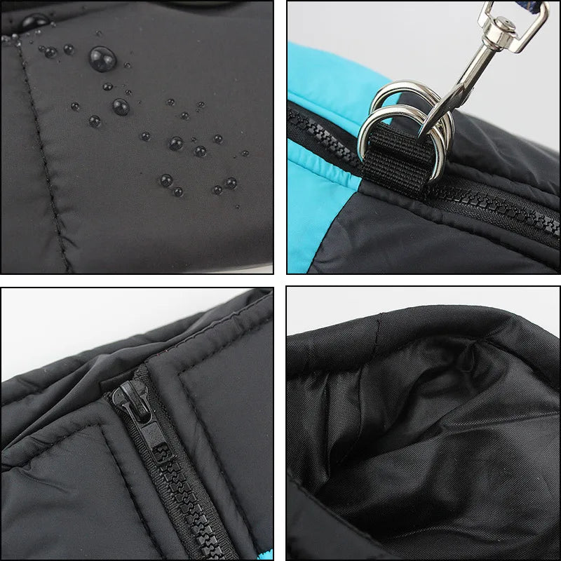 Ultimate Waterproof Winter Dog Jacket - Cozy Padded Vest with Zipper for All Sizes